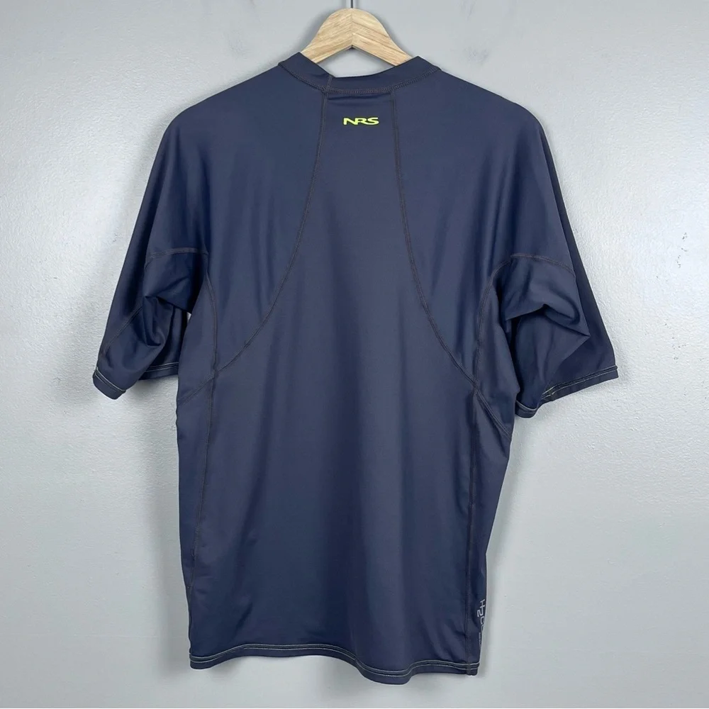 NRS Mens H2Core UPF 50 Short Sleeve Nylon Blend Rash Guard Size M; Surfing, Swim